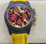 Super Clone Diw Rolex Daytona Military Yellow Carbon Cal.4130 Watch